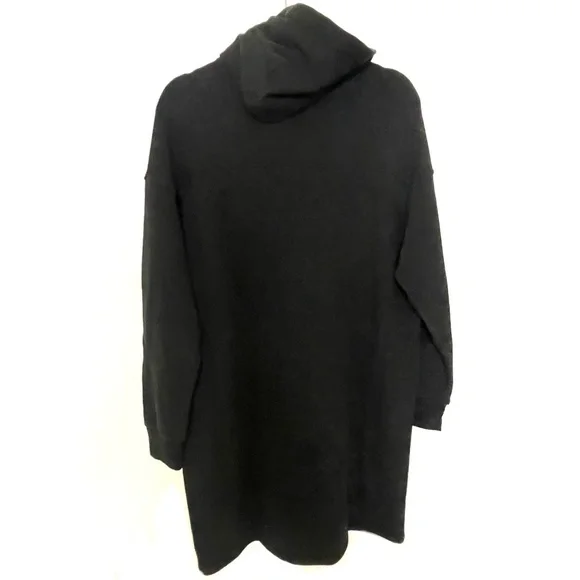 Ugg Hoodie Black Long Sleeves Sweatshirt Dress - Picture 5 of 9